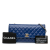 Chanel B Chanel Blue Patent Leather Leather CC Quilted Patent Long Flap France