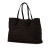 Fendi B Fendi Brown Dark Brown Canvas Fabric Zucchino Tote Italy