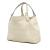 Gucci AB Gucci White Ivory Calf Leather Medium Soho Cellarius Tote Italy