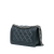 Chanel B Chanel Blue Dark Blue Calf Leather Medium Iridescent skin Double Stitch Boy Flap Italy