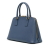 Prada B Prada Blue Saffiano Leather Medium Lux Promenade Satchel Italy