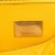 Fendi B Fendi Yellow Mustard Calf Leather Zucca Embossed Chain Midi Baguette Italy