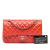 Chanel B Chanel Red Patent Leather Leather Medium Classic Patent Double Flap France