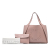 Stella McCartney AB Stella McCartney Brown Nude Chemical Fiber Fabric Perforated Logo Faux Leather Tote Italy