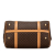 Celine AB Celine Brown Coated Canvas Fabric Macadam Boston Bag Italy