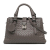 Bottega Veneta B Bottega Veneta Gray Calf Leather Mini Intrecciato Roma Italy