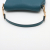 Christian Dior Saddle Grained Calfskin Leather Saddle Handbag No Strap Blue