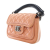 Chanel B Chanel Brown Light Brown with Black Calf Leather Small Quilted skin Prestige Flap France