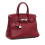 Hermès AB Hermès Red Burgundy Calf Leather Epsom Birkin Retourne 30 France