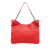 Bottega Veneta B Bottega Veneta Red Calf Leather Intrecciato Beverly Shoulder Bag Italy