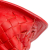 Bottega Veneta B Bottega Veneta Red Calf Leather Intrecciato Beverly Shoulder Bag Italy