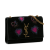 Saint Laurent AB Saint Laurent Black with Pink Suede Leather Small Monogram Kate Heart Firework Crossbody Italy