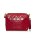 Chanel B Chanel Red Lambskin Leather Leather CC Quilted Lambskin Tassel Crossbody Bag France