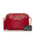 Chanel B Chanel Red Lambskin Leather Leather CC Quilted Lambskin Tassel Crossbody Bag France