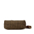 Fendi B Fendi Brown Khaki Canvas Fabric Zucchino Braided Pochette Italy