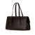 Celine B Celine Brown Dark Brown Calf Leather C Macadam Embossed Handbag Italy