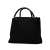 Gucci B Gucci Black Nylon Fabric Bamboo Tote Italy