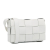 Bottega Veneta AB Bottega Veneta White Calf Leather skin Intrecciato Cassette Crossbody Italy