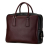 Prada B Prada Red Maroon with Black Saffiano Leather Bicolor Briefcase Italy