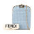 Fendi AB Fendi Blue Light Blue Knit Fabric Crochet Baguette Phone Bag Italy