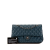 Chanel B Chanel Blue Dark Blue Caviar Leather Leather Medium Classic Caviar Double Flap France