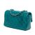 Chanel AB Chanel Blue Aqua Patent Leather Leather Mini Rectangular Classic Patent Single Flap Italy