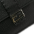 Fendi AB Fendi Black Calf Leather Selleria Flat Convertible Belt Baguette Italy