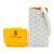 Goyard B Goyard White Coated Canvas Fabric Goyardine Montmartre Glasses Case GM France