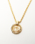 Christian Dior Twist Ring Logo Necklace