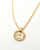 Christian Dior Twist Ring Logo Necklace