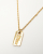 Christian Dior Logo Plate Necklace