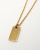 Christian Dior Logo Plate Necklace