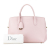 Christian Dior B Dior Pink Light Pink Calf Leather Grained skin Bar Bag Italy