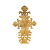 Chanel B Chanel Gold Gold Plated Metal CC Cross Brooch France