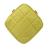 Chanel AB Chanel Yellow Lambskin Leather Leather CC Quilted Lambskin Diamond Clutch with Chain Italy