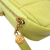 Chanel AB Chanel Yellow Lambskin Leather Leather CC Quilted Lambskin Diamond Clutch with Chain Italy