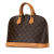 Louis Vuitton B Louis Vuitton Brown Monogram Canvas Canvas Monogram Alma PM France