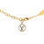 Louis Vuitton B Louis Vuitton Gold with Silver Gold Plated Metal Bicolor Collier L to V Pendant Necklace Italy