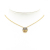 Louis Vuitton B Louis Vuitton Gold with Silver Gold Plated Metal Bicolor Collier L to V Pendant Necklace Italy