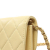 Chanel AB Chanel Yellow Light Yellow Lambskin Leather Leather CC Quilted Lambskin Jeweled Flap Italy