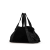 Chanel B Chanel Black Velour Fabric CC Weekend Tote France