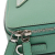 Prada AB Prada Green Saffiano Leather Small Brique Crossbody Italy