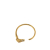 Hermès AB Hermès Gold Gold Plated Metal Tete de Cheval Horse Bangle France