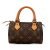 Louis Vuitton B Louis Vuitton Brown Monogram Canvas Canvas Monogram Nano Speedy Bandouliere France