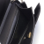 Chanel AB Chanel Black Satin Fabric CC Bow Clutch with Chain Italy