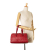 Bottega Veneta B Bottega Veneta Red Calf Leather Intrecciato Boston Bag Italy