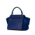 Celine B Celine Blue Calf Leather Small Trapeze Satchel Italy