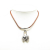 Hermès B Hermès Silver with Brown Palladium Metal Plated Elephant Cadena Choker Necklace France