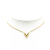 Louis Vuitton B Louis Vuitton Gold Gold Plated Metal Essential V Necklace Italy