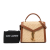 Saint Laurent AB Saint Laurent Brown Beige Raffia Natural Material Mini Cassandra Satchel Italy